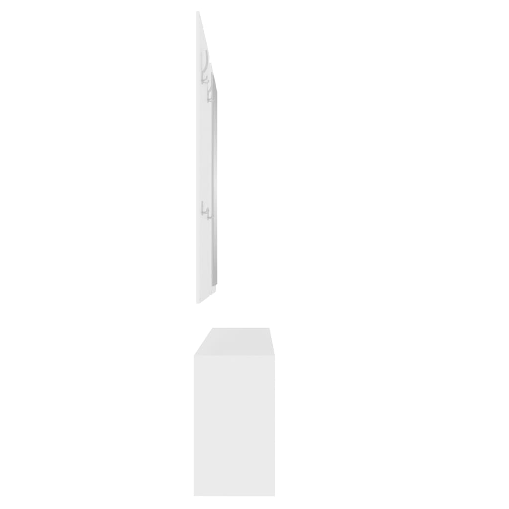 3-osainen kenkäkaappisarja valkoinen tekninen puu - Harrastajankoti.fi