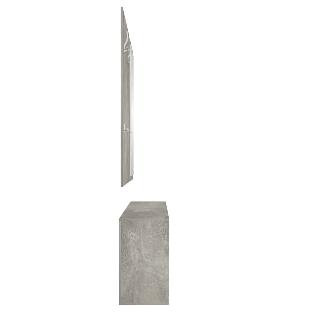 3-in-1 Kenkäkaappisarja betoninharmaa tekninen puu - Harrastajankoti.fi