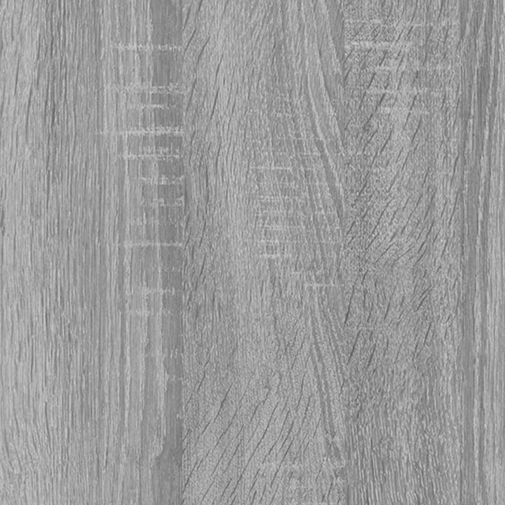 Kenkäkaappi peilillä 3-kerroksinen harmaa Sonoma 63x17x102,5 cm - Harrastajankoti.fi
