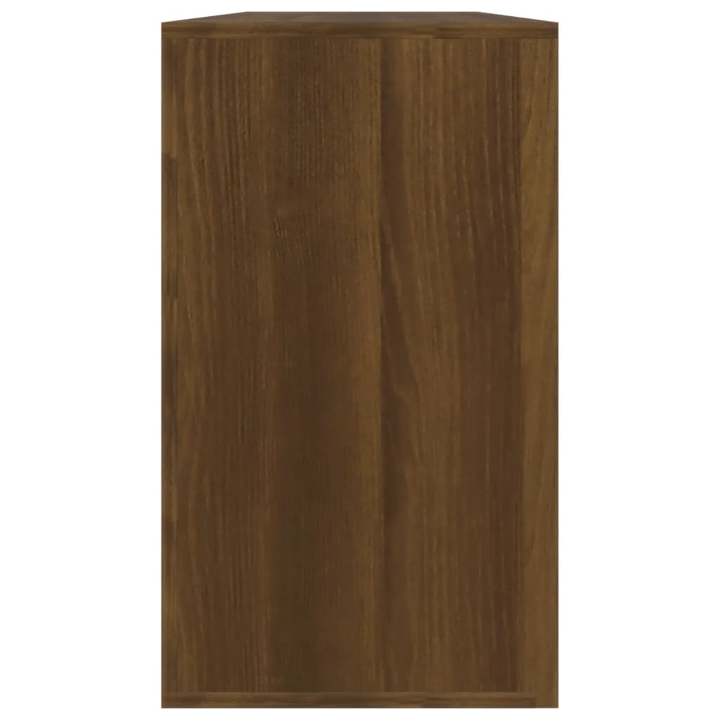 Kenkäpenkki ruskea tammi 80x24x45 cm tekninen puu - Harrastajankoti.fi