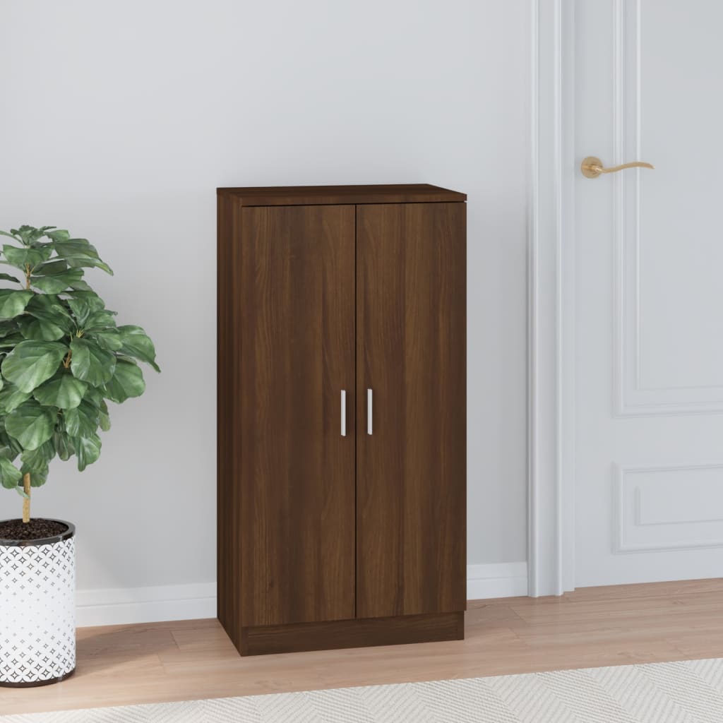Kenkäkaappi ruskea tammi 55x35x108 cm tekninen puu - Harrastajankoti.fi