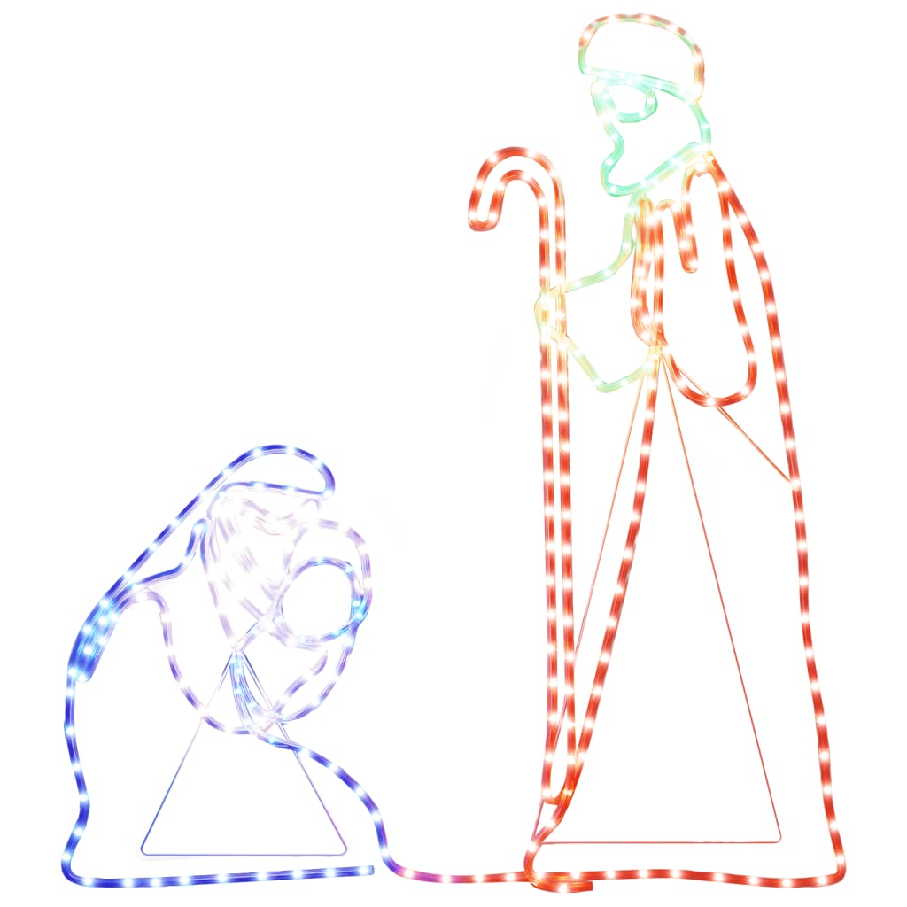 Maria ja Joosef joulukoriste 264 LED-valoa 40x55&38x100 cm - Harrastajankoti.fi