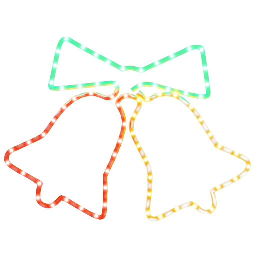 Kellot joulukoriste 72 LED-valoa 50x56 cm - Harrastajankoti.fi