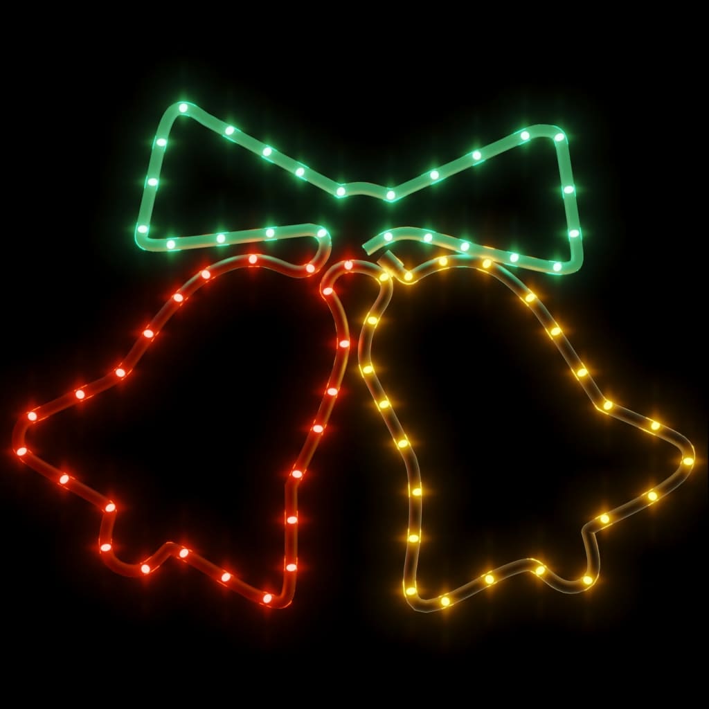 Kellot joulukoriste 72 LED-valoa 50x56 cm - Harrastajankoti.fi