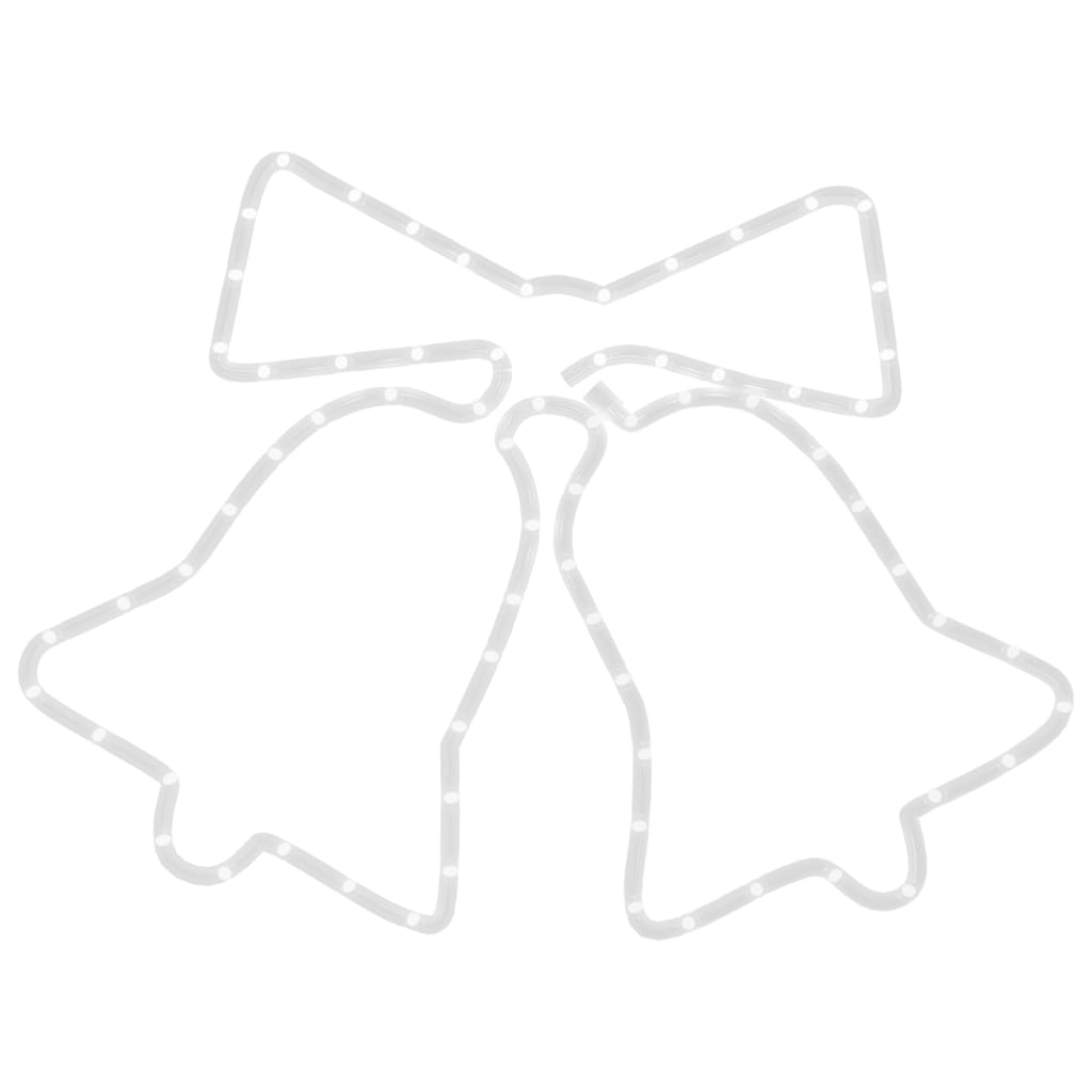 Kellot joulukoriste 72 LED-valoa 50x56 cm - Harrastajankoti.fi