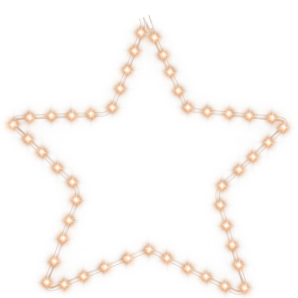 Tähti joulukoriste 48 lämpimän valkoista LED-valoa 56 cm - Harrastajankoti.fi