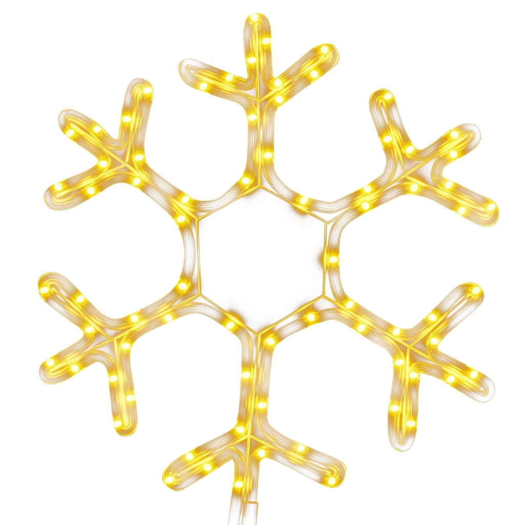 Lumihiutale joulukoriste 72 lämpimän valk. LED-valoa 38x37 cm - Harrastajankoti.fi