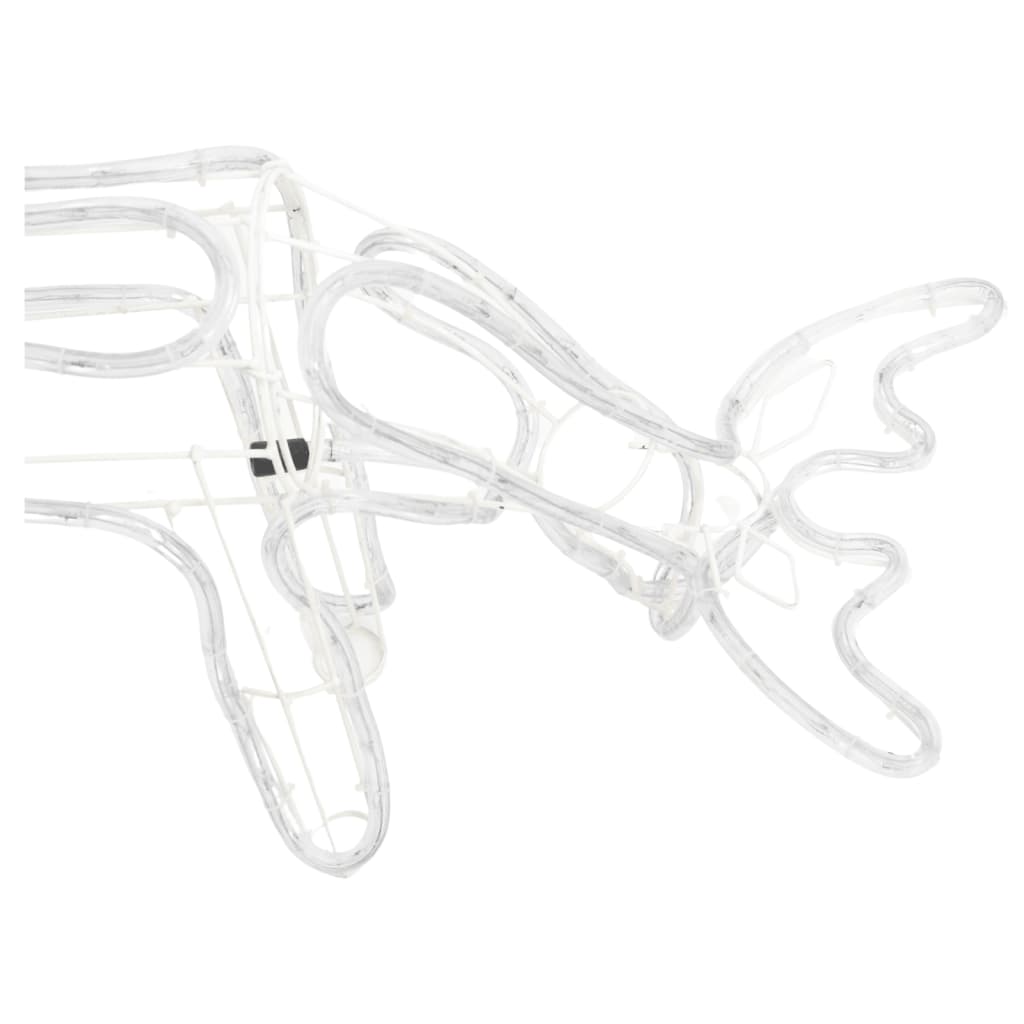 Poro joulukoriste lämpimän valkoinen 73x31x45 cm - Harrastajankoti.fi