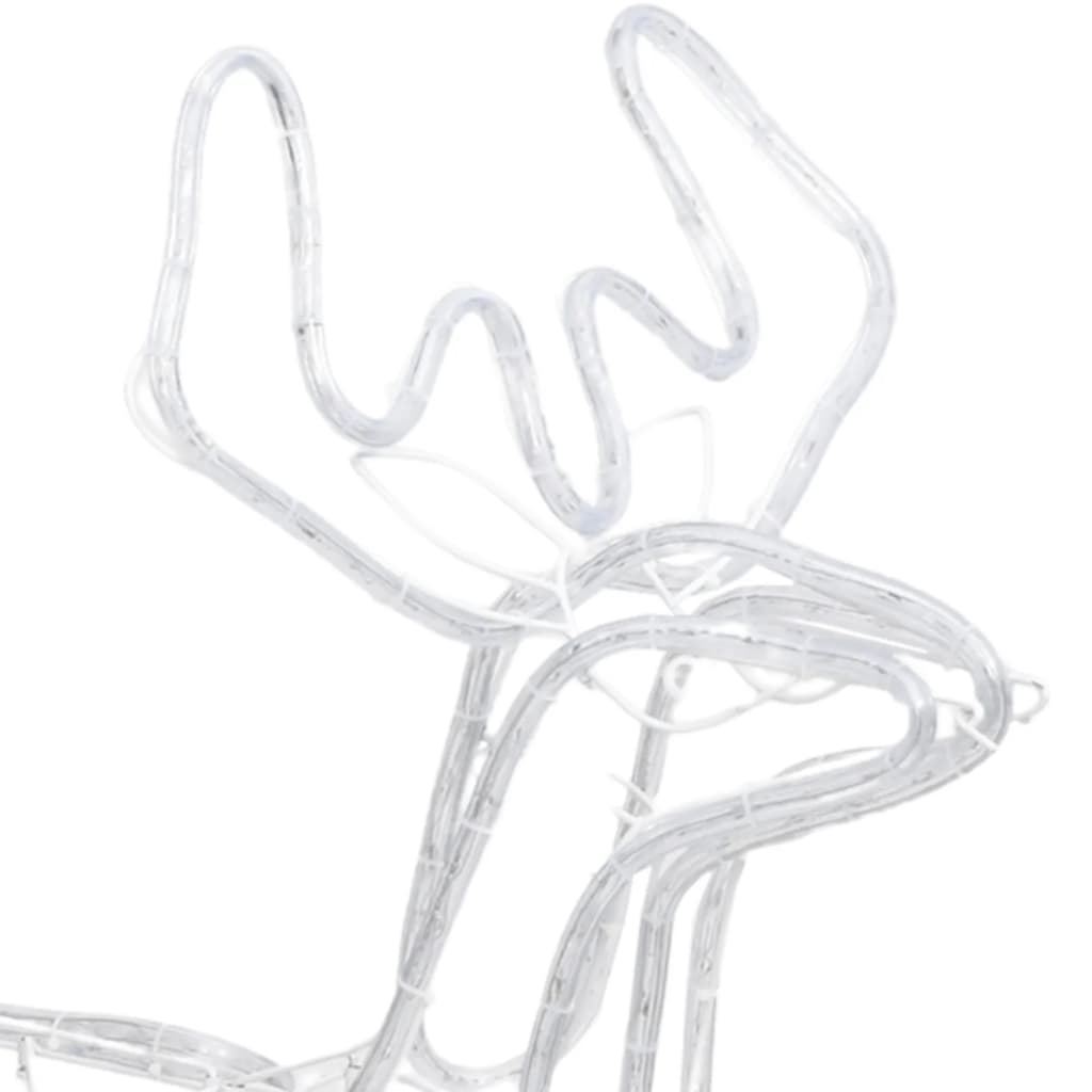 Poro joulukoriste kylmän valkoinen 76x42x87 cm - Harrastajankoti.fi