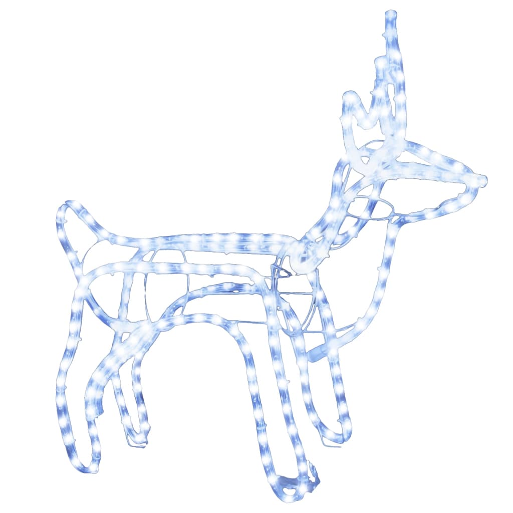 Poro joulukoriste kylmän valkoinen 60x30x60 cm - Harrastajankoti.fi