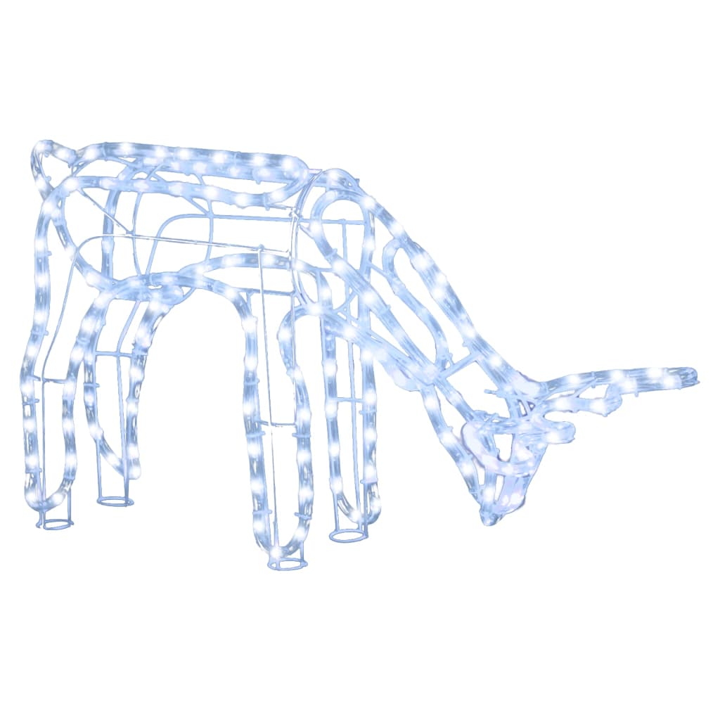 Poro joulukoriste kylmän valkoinen 73x31x45 cm - Harrastajankoti.fi