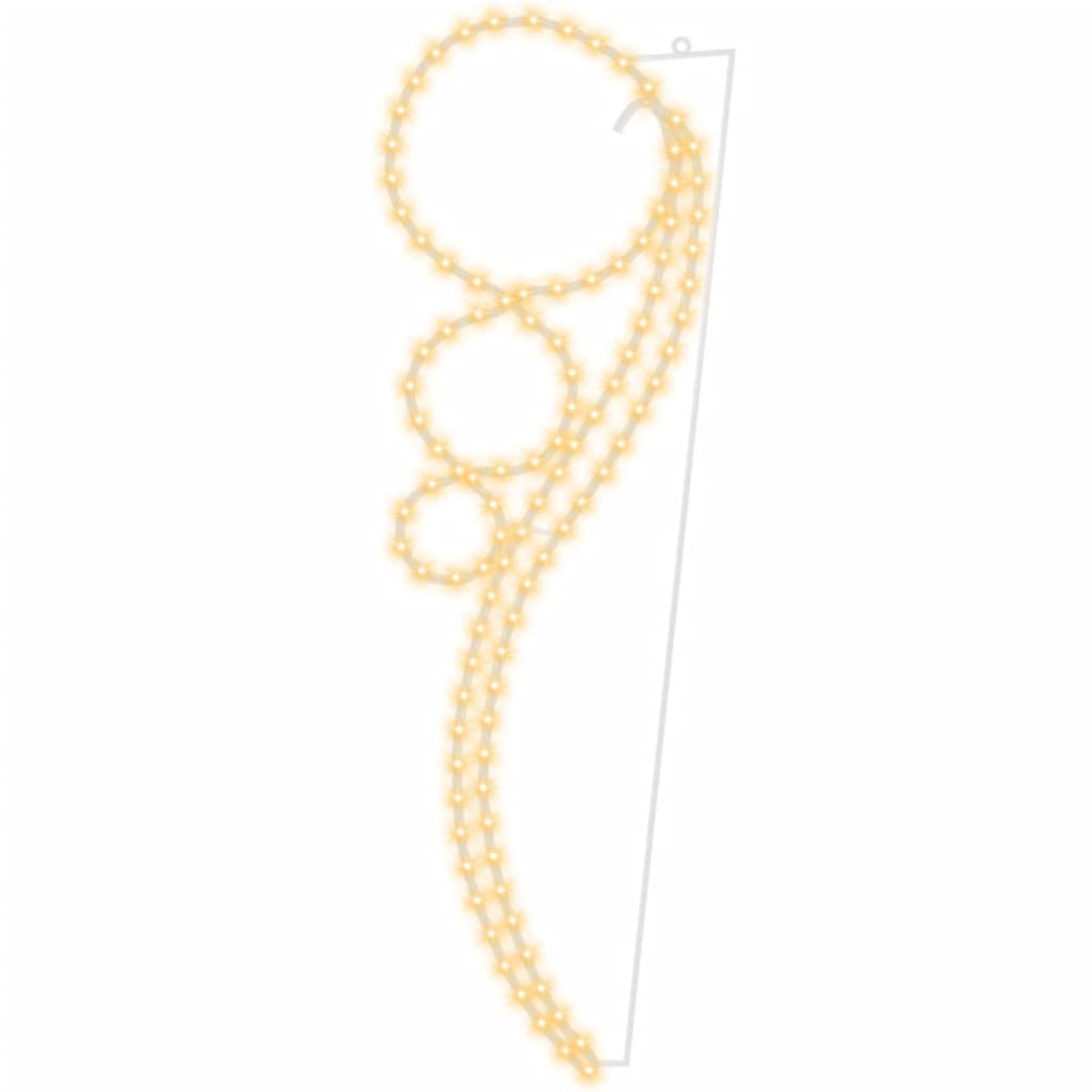 Pallonmuotoiset valokaapelit 2 kpl lämmin valk. 111,5x35x4,5 cm - Harrastajankoti.fi