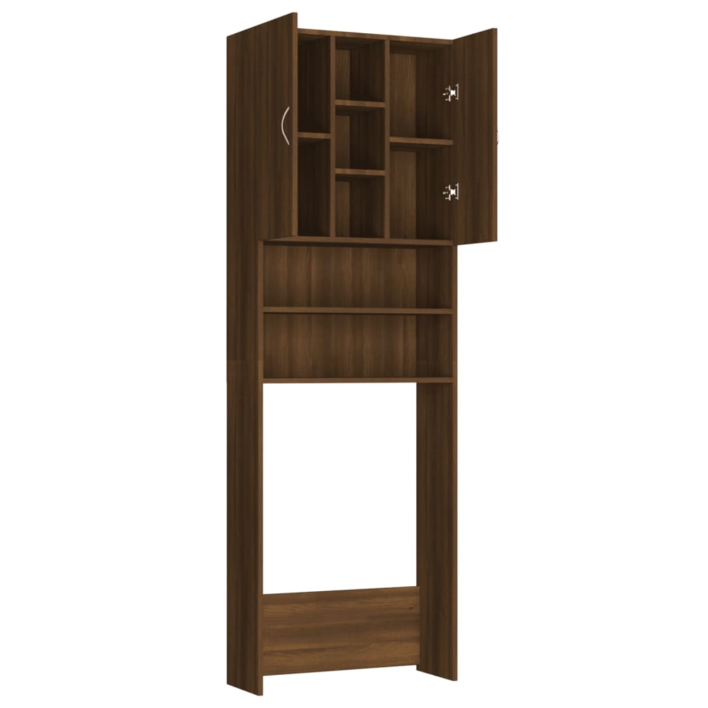 Pesukonekaappi ruskea tammi 64x25,5x190 cm - Harrastajankoti.fi