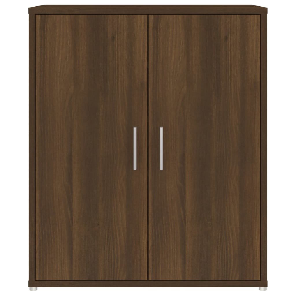 Kenkäteline ruskea tammi 60x35x70 cm tekninen puu - Harrastajankoti.fi