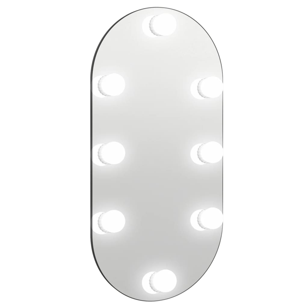 Peili LED-valoilla 60x30 cm lasi soikea - Harrastajankoti.fi