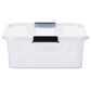 Säilytyslaatikot kansilla 2 kpl läpinäkyvä 21 l - Harrastajankoti.fi