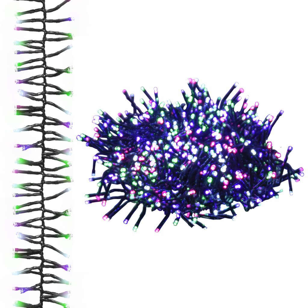 Cluster LED-valonauha 3000 LED-valoa monivärinen pastelli 23 m - Harrastajankoti.fi