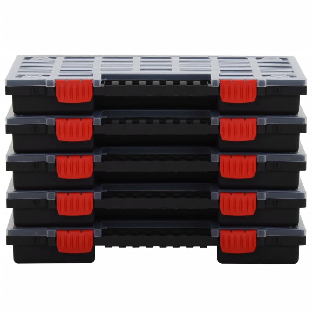 Lajittelulaatikot 5 kpl 40x30x5 cm polypropeeni - Harrastajankoti.fi