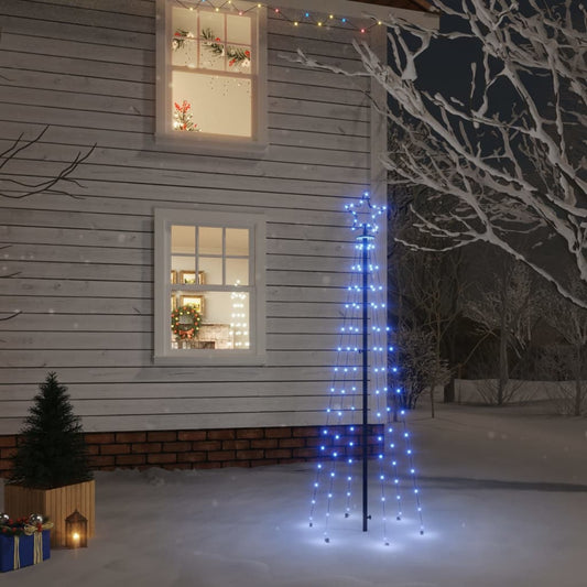 Joulukuusi piikillä 108 sinistä LED-valoa 180 cm - Harrastajankoti.fi