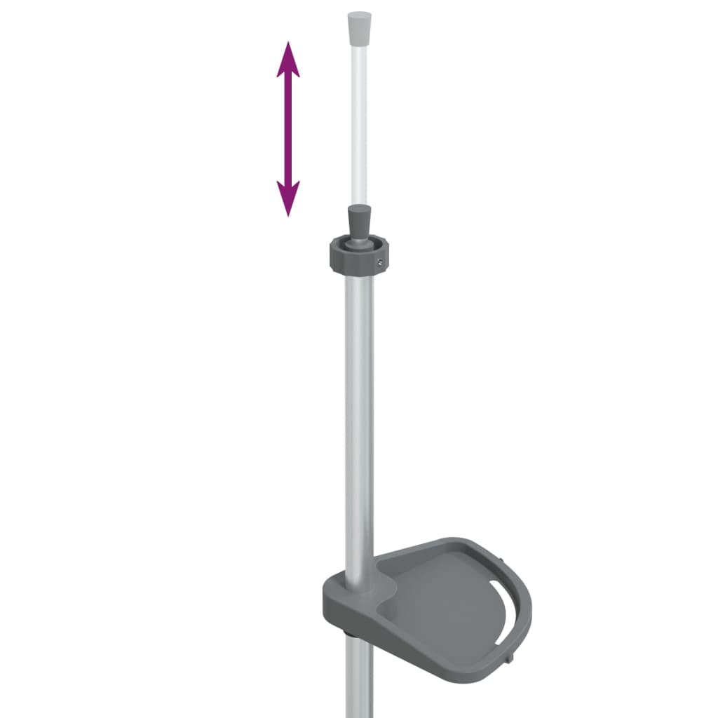 4-kerroksinen Teleskooppinen kulmasuihkuhylly hopea alumiini - Harrastajankoti.fi