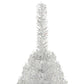 Tekojoulukuusen puolikas jalustalla hopea 120 cm PVC - Harrastajankoti.fi