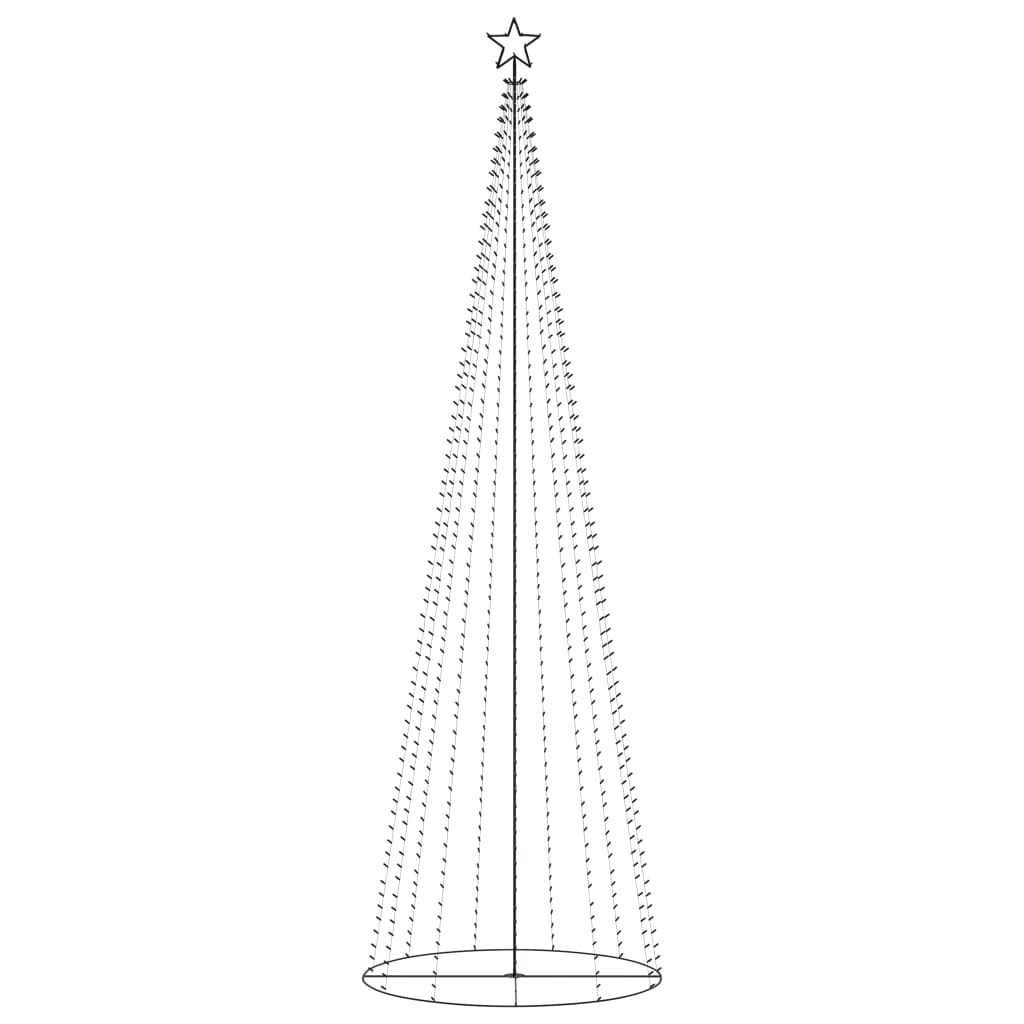 Kartiojoulukuusi 732 lämpimän valkoista LED-valoa 160x500 cm - Harrastajankoti.fi