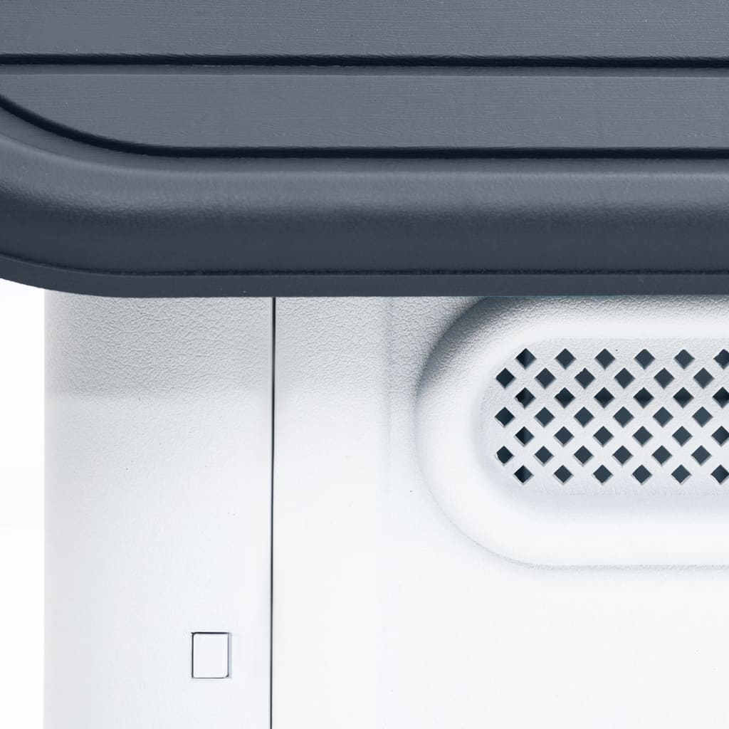 Koirankoppi harmaa 59x75x66 cm polypropeeni - Harrastajankoti.fi