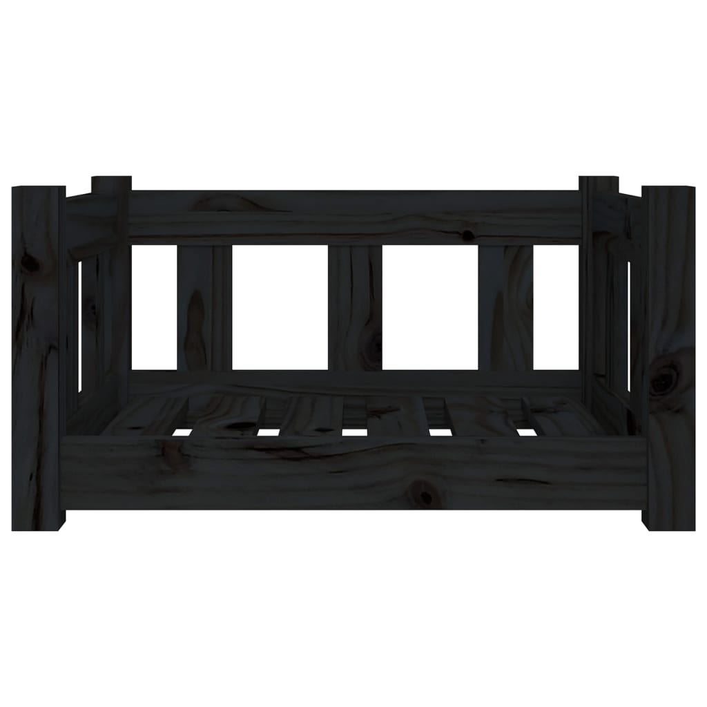 Koiransänky musta 55,5x45,5x28 cm täysi mänty - Harrastajankoti.fi