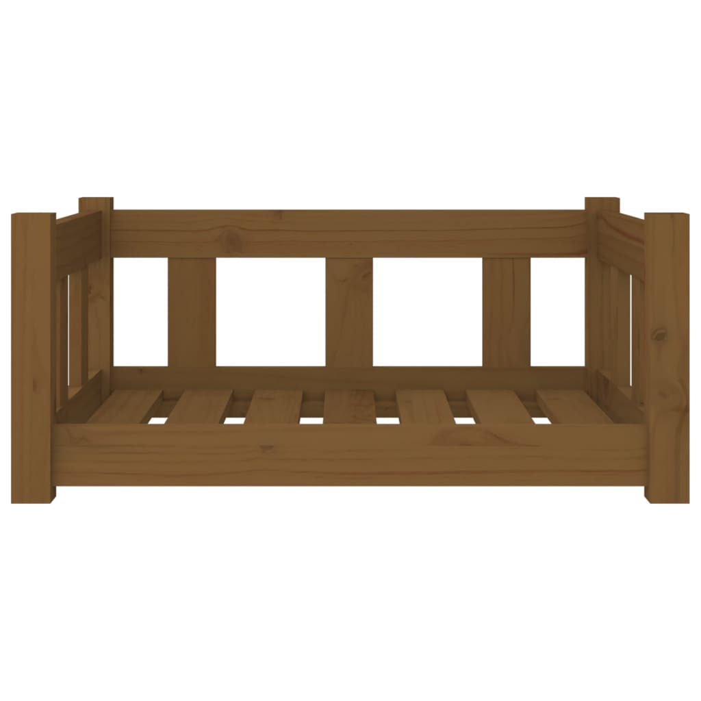 Koiransänky hunajanruskea 65,5x50,5x28 cm täysi mänty - Harrastajankoti.fi