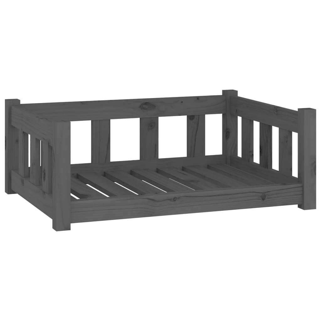 Koiransänky harmaa 75,5x55,5x28 cm täysi mänty - Harrastajankoti.fi
