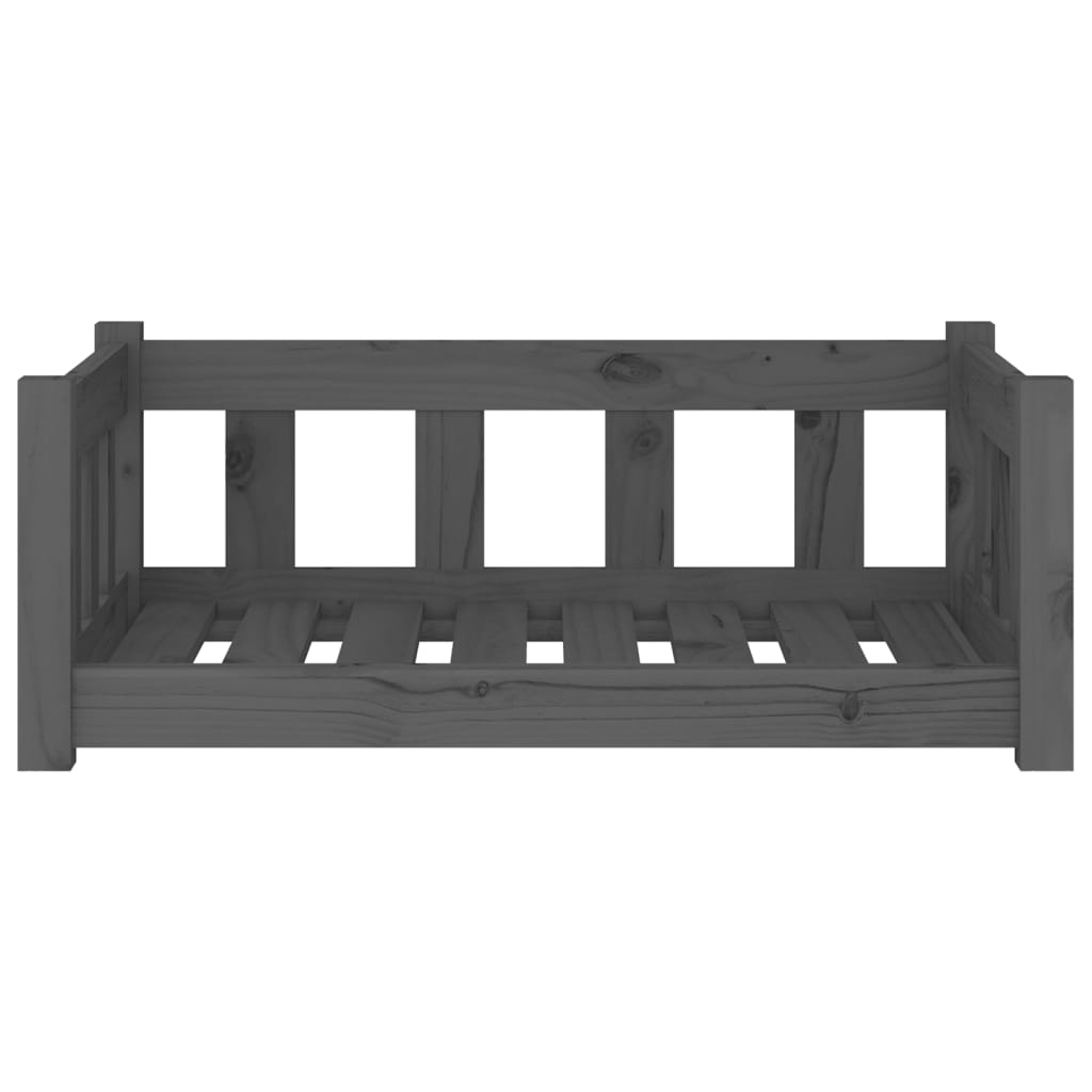 Koiransänky harmaa 75,5x55,5x28 cm täysi mänty - Harrastajankoti.fi