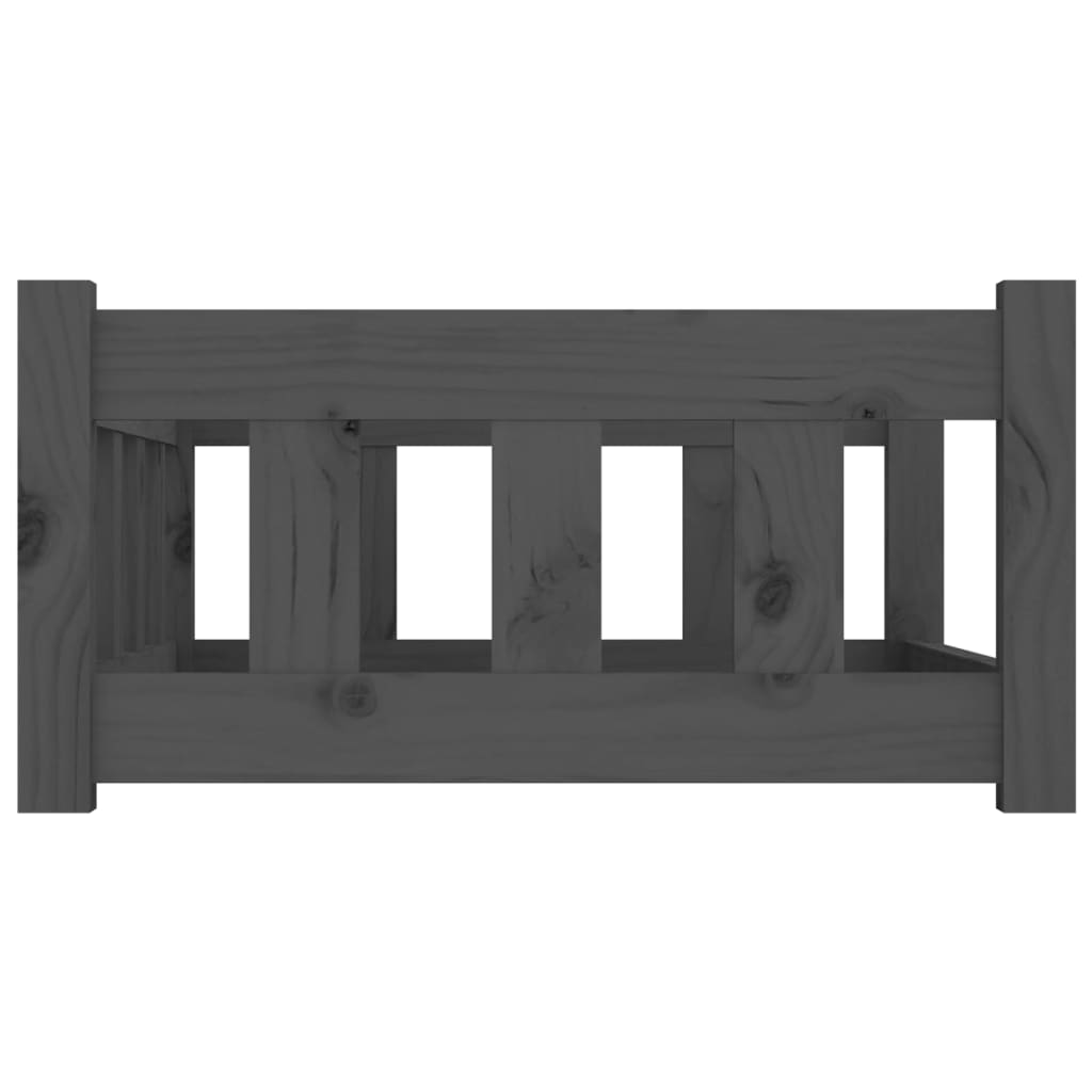 Koiransänky harmaa 75,5x55,5x28 cm täysi mänty - Harrastajankoti.fi