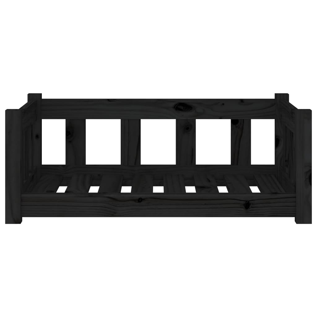 Koiransänky musta 75,5x55,5x28 cm täysi mänty - Harrastajankoti.fi