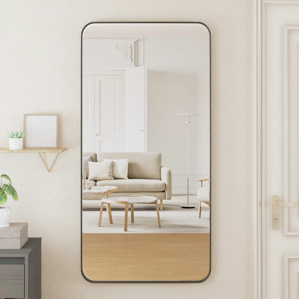 Seinäpeili musta 50x100 cm suorakulmio - Harrastajankoti.fi