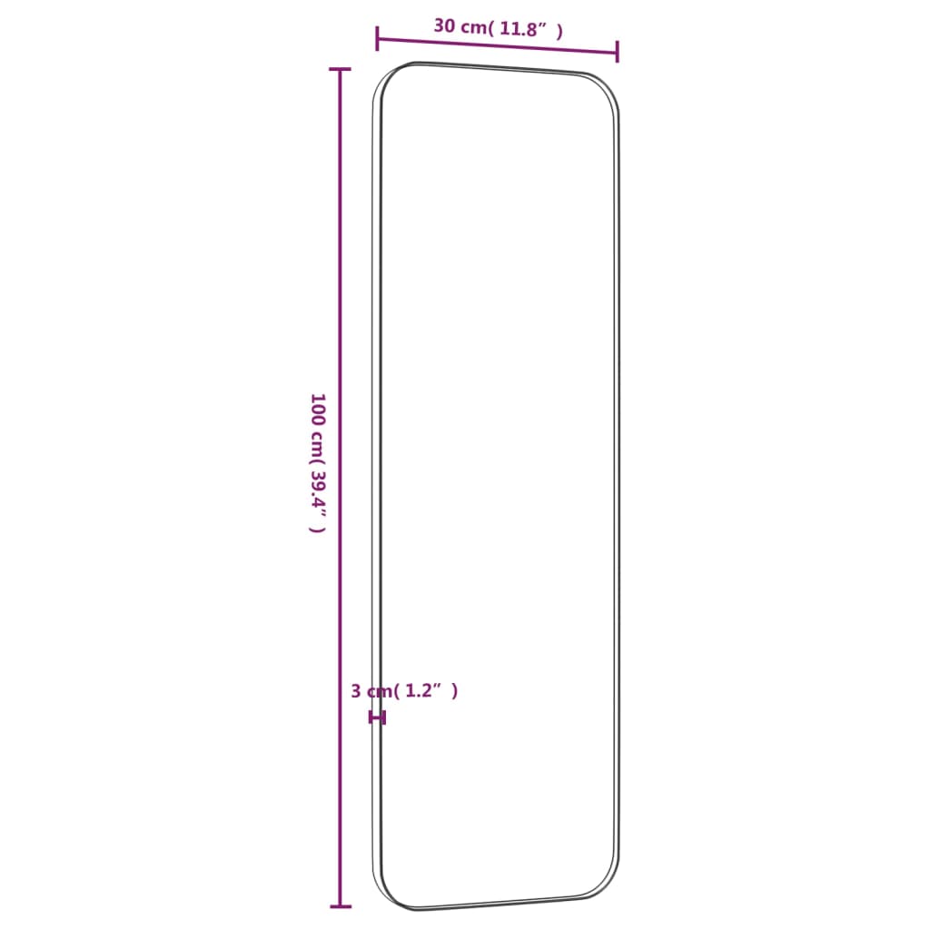 Seinäpeili kulta 30x100 cm suorakulmio - Harrastajankoti.fi