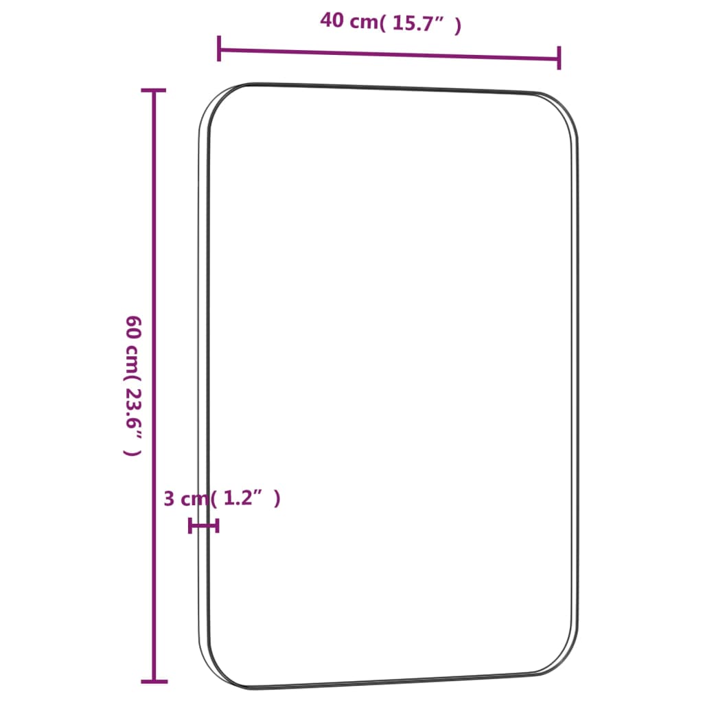 Seinäpeili kulta 40x60 cm suorakulmio - Harrastajankoti.fi
