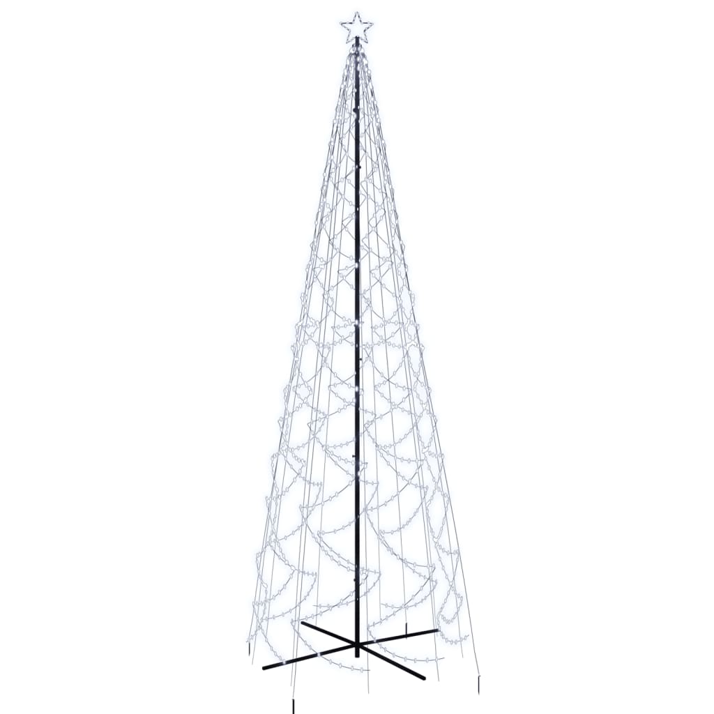 Kartio joulukuusi 1400 kylmän valkoista LED-valoa 160x500 cm - Harrastajankoti.fi