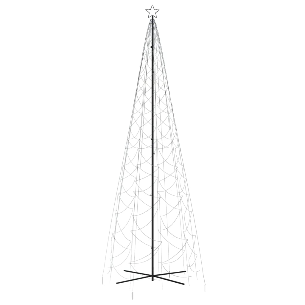 Kartio joulukuusi 1400 kylmän valkoista LED-valoa 160x500 cm - Harrastajankoti.fi