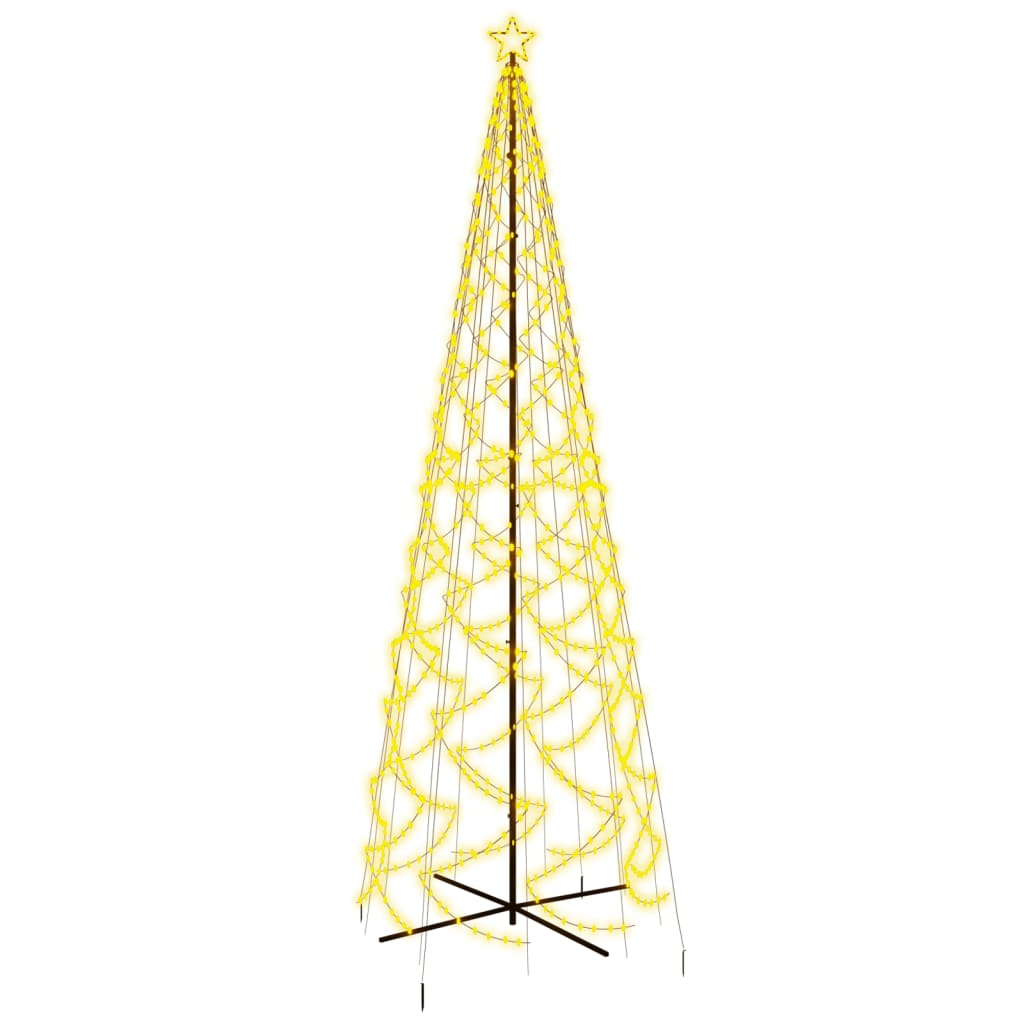 Kartio joulukuusi 1400 lämpimän valkoista LED-valoa 160x500 cm - Harrastajankoti.fi