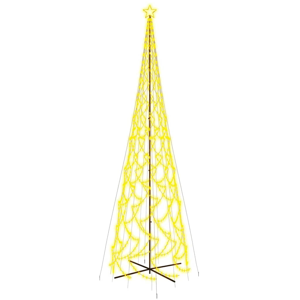 Kartio joulukuusi 3000 lämpimän valkoista LED-valoa 230x800 cm - Harrastajankoti.fi