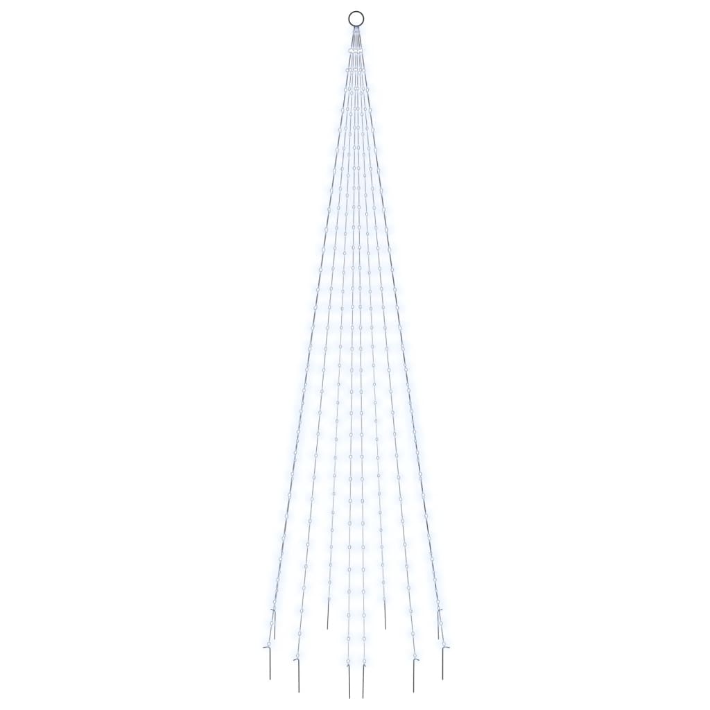 Joulukuusi piikillä 310 kylmän valkoista LED-valoa 300 cm - Harrastajankoti.fi