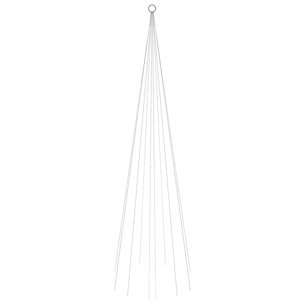 Joulukuusi lipputankoon 310 sinistä LED-valoa 300 cm - Harrastajankoti.fi