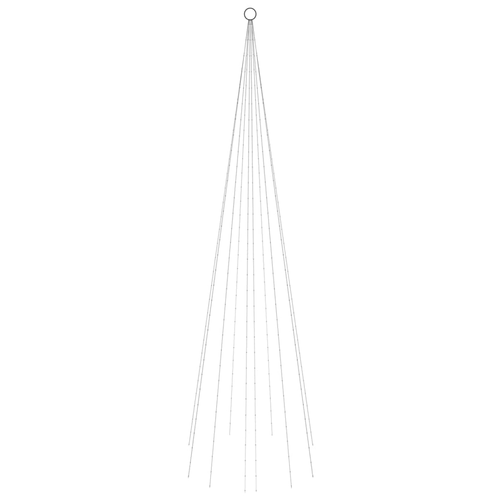 Joulukuusi lipputankoon 310 moniväristä LED-valoa 300 cm - Harrastajankoti.fi