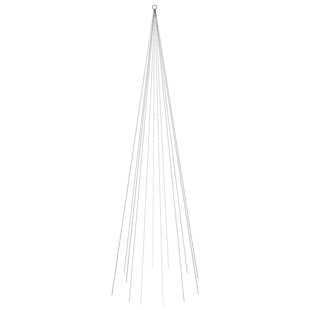 Joulukuusi lipputankoon 732 moniväristä LED-valoa 500 cm - Harrastajankoti.fi