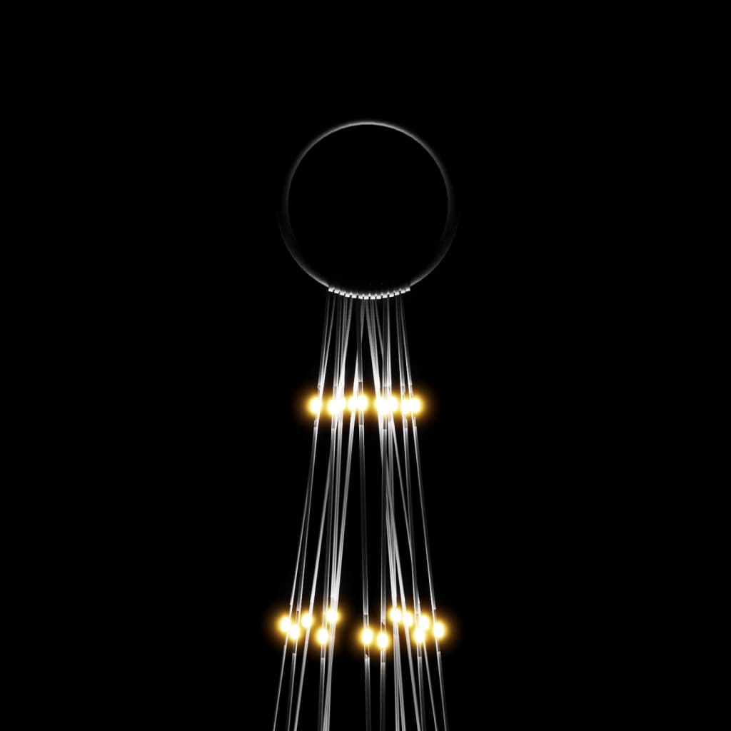 Joulukuusi lipputankoon 1134 lämpimän valk. LED-valoa 800 cm - Harrastajankoti.fi