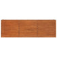 Korotettu kukkalaatikko harmaa 240x40x77 cm Corten teräs - Harrastajankoti.fi