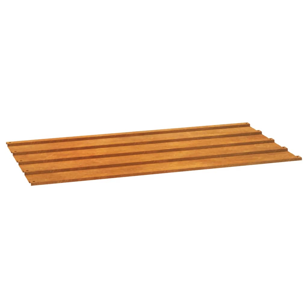Kattopaneelit 12 kpl harmaa 80x44 cm Corten teräs - Harrastajankoti.fi