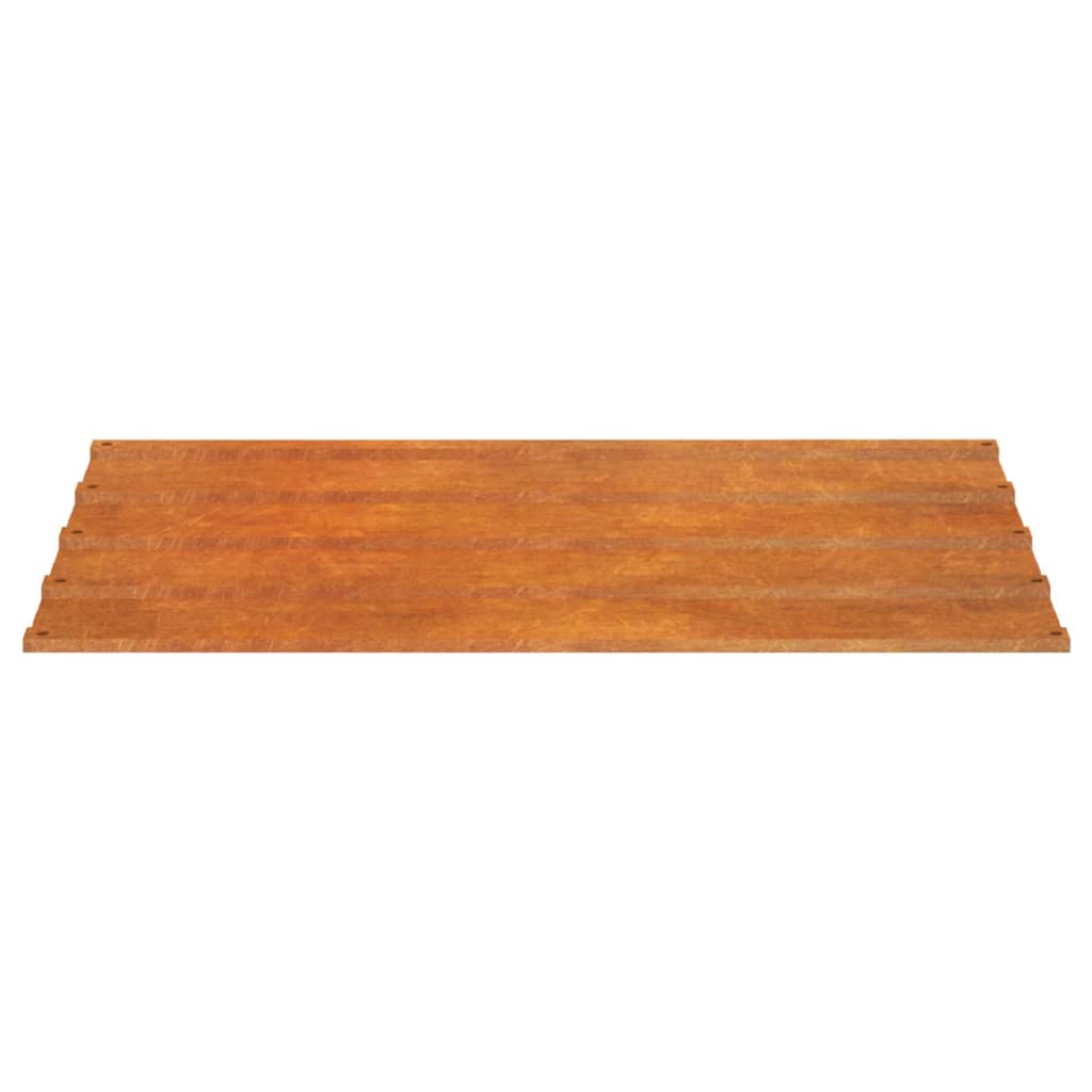 Kattopaneelit 12 kpl harmaa 100x44 cm Corten teräs - Harrastajankoti.fi
