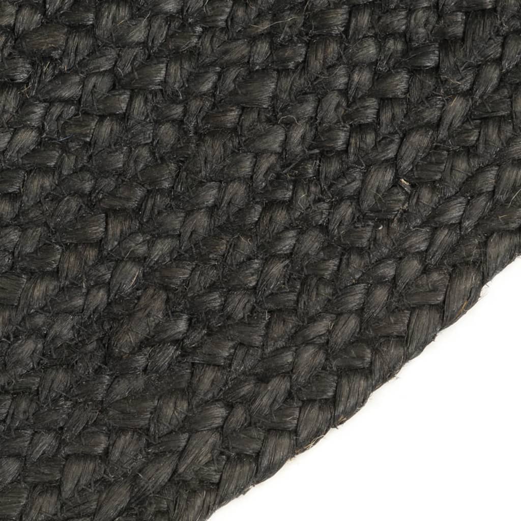 Kaksipuolinen juuttimatto antrasiitti/luonnollinen 90 cm pyöreä - Harrastajankoti.fi