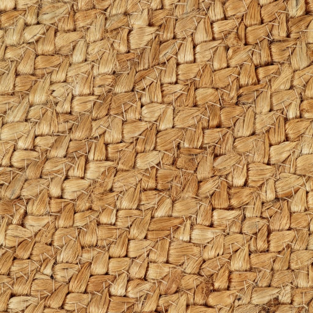 Punottu juuttimatto röyhelöreuna 90 cm pyöreä - Harrastajankoti.fi